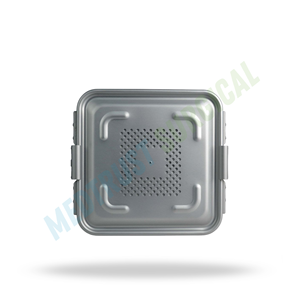Contenedor de Esterilización de Tamaño Medio, Caja de Almacenamiento de Instrumentos Quirúrgicos de Aluminio, Estuche para Autoclave Médico - Product Image 4