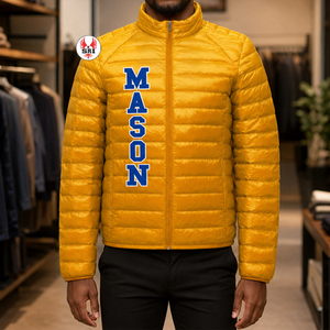 Veste matelassée pour hommes de la fraternité maçonnique, veste varsity matelassée maçonnique, veste d'hiver chaude brodée et isolée pour femmes - Product Image 1