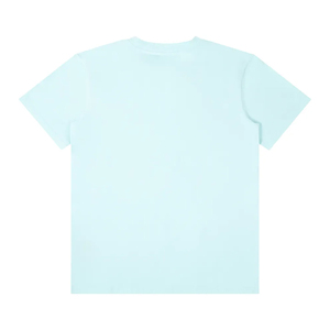 T-shirt pour homme en coton biologique de luxe 100% bleu ciel, col rond, pré-rétréci, certifié GOTS, manches courtes, respirant, coupe ajustée - Product Image 2