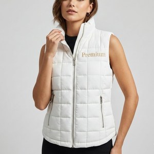 Chaleco de Invierno para Mujer, Chaqueta sin Mangas Aislada, Fabricante de Ropa OEM - Product Image 1