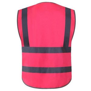 เสื้อกั๊กนิรภัยสีส้มสะท้อนแสงระดับ 2 สำหรับงานก่อสร้าง มีกระเป๋า - Product Image 6