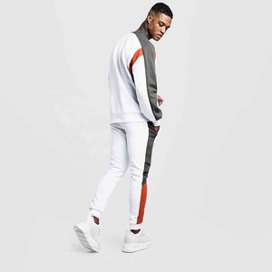 Wholesale Custom Mens Heavyweight Solid Zipper Kangaroo Pockets Gym Jogger Windbreaker Set Pakistan Eco-friendly Two Piece - Product Image 3