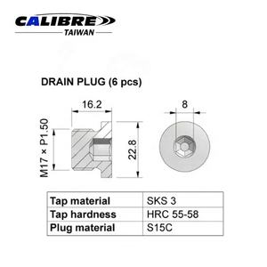 TAIWAN CALIBRE M17 X P1.5 Bouchon de vidange d'huile Filetage et Kit de réparation de robinet, Kit de réparation de bouchon de vidange d'huile - Product Image 5