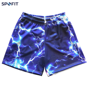 Custom Logo Wholesale Plain Dyed Sublimated Printed Eco-Friendly Quick Dry Breathable Mid Elastic 3 Inch Men <b>Mesh</b> <b>Shorts</b> - Product Image 1