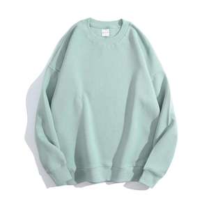 Wholesale High Quality 300gsm Cotton Polyester Blank Drop Shoulder Custom Crewneck Oversized Sweatshirt for <b>Men</b> - Product Image 5