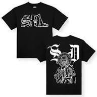 Camiseta de Manga Corta Negra para Hombre SDL, Estilo Urbano, Cuello Redondo, Corte Regular, Algodón Jersey de Secado Rápido, 230g - Product Image 5