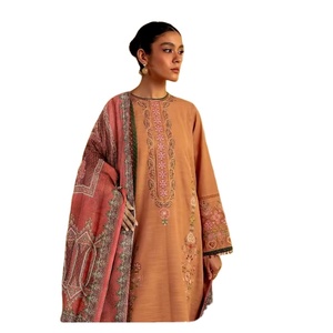 Wholesale New Pattern Embroidery Printed Silk Rayon Salwar Suit Casual Wear Multi Color High Quality Evergreen Season Fancy Silk - Product Image 1