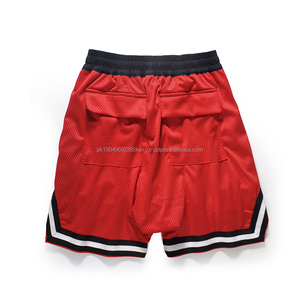 Short de basket-ball de sport vierge pour hommes sur mesure avec poches zippées uniforme de basket-ball short en jersey de basket-ball - Product Image 2