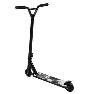 Trottinette Freestyle noire pour adolescents et adultes, pliable, pour l'exercice en plein air, planche à roulettes à deux roues, pliable, 100 kg max, aluminium - Product Image 3