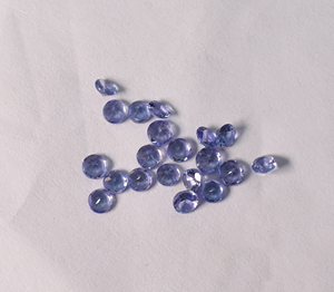 Tanzanita Natural de 3 mm, Corte Redondo, Gema Semipreciosa Suelta Calibrada para Joyería - Product Image 6