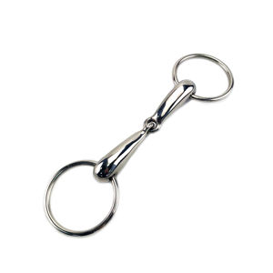 Minarat Custom Horse Mors à étrier articulé en acier inoxydable avec anneau buccal, confortable et durable, équipement d'équitation, modèle d'entraînement - Product Image 1