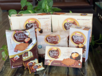 Galleta de Café Robusta 100% Natural, 360g, Snacks Energéticos para Venta al Por Mayor, OEM, ODM y Oferta de Muestra Gratuita