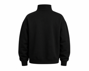เสื้อผ้าแนวสตรีทผ้าฝ้ายถักไซส์ใหญ่พิเศษสำหรับฤดูหนาวสีพื้นสวมใส่สบายเป็นมิตรกับสิ่งแวดล้อมระบายอากาศได้ดีคอกลมมีซิป100% ออกแบบได้ตามที่ต้องการ - Product Image 2