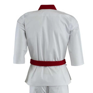Kimono de BJJ blanc avec ceinture rouge, coupe régulière, 100% coton, respirant, durable, vêtements d'arts martiaux unisexes pour adultes - Product Image 6