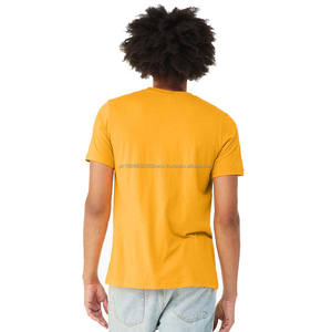 Camiseta de Cuello Redondo 100% Algodón para Hombre, Camiseta de Algodón Peinado, Personalizable, Unisex, Mezcla Triple - Product Image 3
