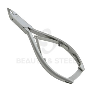 Heavy Duty Stainless Steel Cuticle Cutter Double Spring <b>Locking</b> Handle Smooth Action Hand Tool For Beauty Technicians - Product Image 2
