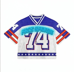 Camiseta de Fútbol Americano Personalizada, 100% Poliéster, Tejido de Malla, Transpirable, Diseño Sublimado, para Verano - Product Image 5