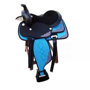 Selle Western de cheval de nouveau design en synthétique avec siège en cuir de couleur personnalisée en gros - Product Image 4