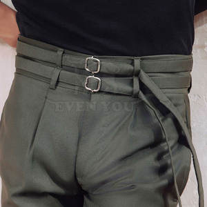 กางเกงยีนส์ผู้ชายคุณภาพสูง เอวสองชั้น ปรับขนาดเอวได้ ทรงตรง แฟชั่นลำลอง สวมใส่สบาย ขายตรงจากโรงงาน - Product Image 5