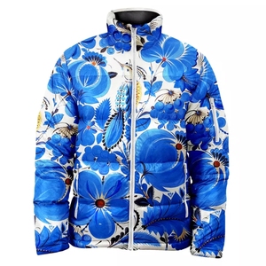 Chaqueta Acolchada Premium Estampada para Mujer, Ropa Casual de Invierno Personalizada, Chaqueta Cortavientos con Cierre de Cremallera y Bolsillos Laterales - Product Image 4