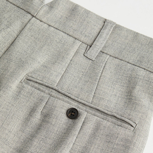 Pantalon décontracté en coton écologique coupe bootcut pour femme, taille mi-haute, longueur genou, idéal pour le bureau ou l'hiver, style combinaison. - Product Image 6