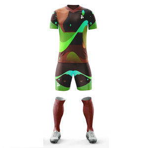 Conjuntos Deportivos de Fútbol Unisex, Uniformes Sublimados Multicolores de Spandex/Poliéster, Ropa Deportiva de Secado Rápido, Traje Personalizado - Product Image 5