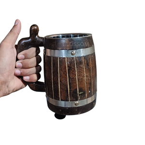 Mug en bois de haute qualité, fabriqué à la main, bois naturel, écologique, tasse à boire pour le café, le thé, usage quotidien - Product Image 2