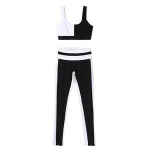 Conjunto de Yoga de Dos Piezas para Mujer, Calidad Premium 2026, Leggings de Cintura Alta con Bloques de Color, Sin Costuras, Spandex, Poliéster, Ropa Deportiva para Gimnasio - Product Image 2