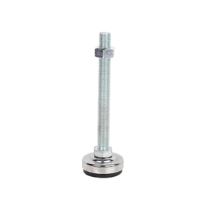 Adjustable <b>Industrial</b> Steel Threaded <b>Table</b> <b>Leg</b> with Rubber Insert Chrome Finish for Hospital Kitchen Cabinet Use - Product Image 2