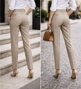 ผู้ผลิตเสื้อผ้าเวียดนามทรงขาตรง รับผลิตแบบ OEM ODM เสื้อผ้าผู้หญิง ป้ายกำกับแบบกำหนดเอง ผ้าแบบกำหนดเอง เสื้อผ้าขายส่ง - Product Image 4