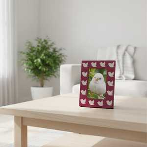 Elegant Handmade Resin Inlay <b>Picture</b> <b>Frame</b> Customizable Size, <b>Black</b> & <b>White</b> Abstract Pattern, Vertical Tabletop Photo Display - Product Image 6