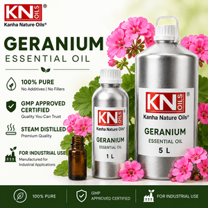 Geranium Essential <b>Oil</b> 100% Pure Pelargonium Graveolens Organic Certified Cosmetic Grade Bulk Manufacturer & Global Exporter - Product Image 3