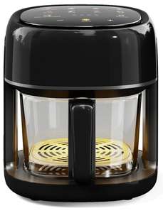 Forno Intelligente per Uso Domestico da 4,5 Litri, Nuovo Modello Multifunzione, Friggitrice ad Aria <span class=keywords><strong>Smart</strong></span> con Display a Colori e Copertura in Vetro - Product Image 6
