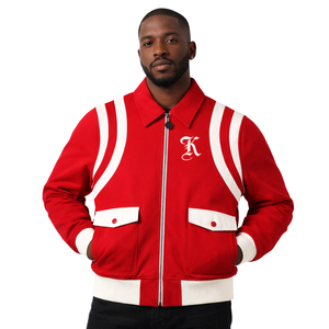 Veste en laine rouge Kappa Alpha Psi, vêtements de fraternité grecque, coupe classique ajustée pour une chaleur, un style et une durabilité supérieurs - Product Image 1