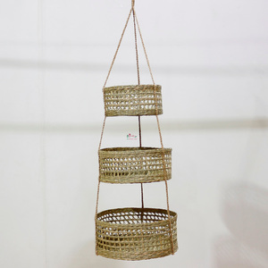 Haute Qualité À La Main Seagrass Suspendu Crochet Plante En Pot Suspendu Pot De Fleur Pour Maison & Jardin - Product Image 6