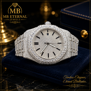 นาฬิกาหรู MB ETERNAL ประดับเพชร ขนาด 41 มม. ตัวเรือนโลหะผสมสแตนเลสสตีล ระบบอนาล็อก ควอตซ์ ออโตเมติก หน้าปัดทรงกลม สายแบบหัวเข็มขัด - Product Image 1