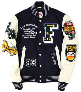 2027 Winter New Men's Sporty Casual Letterman <b>Jacket</b> Custom Logo Front Embroidery Customized Colors High Quality Fratres Sports - Product Image 6