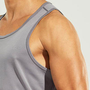 Custom <b>Mens</b> Sleeveless Gym <b>Singlet</b> Breathable Cotton Fitness Tank Top Quick Dry Bodybuilding Workout Sports Clothing OEM Design - Product Image 3