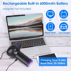 Soffiatore d'Aria Elettrico Senza Fili Portatile Ricaricabile per Tastiera Computer PC con Funzioni Integrate - Product Image 6