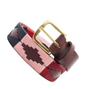 Ceinture de polo en cuir de qualité supérieure, brodée, avec boucle en étain, fabriquée sur mesure, ceintures de polo en cuir de luxe à vendre - Product Image 3