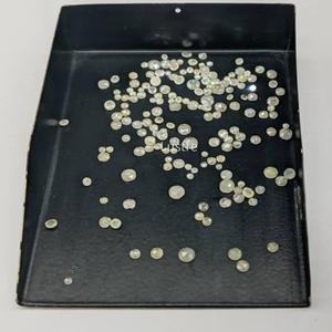 ลูกปัดเพชรสีขาวอมเทาเจียระไนแบบเหลี่ยมเพชรพลอยโมอิสซาไนต์ทรงหลวมสวยงามสำหรับทำเครื่องประดับหินธรรมชาติ - Product Image 5