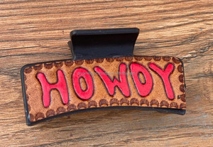 มาใหม่ล่าสุดร้อนขายสไตล์ตะวันตกทําด้วยมือเครื่องมือแกะสลักหนังผมกรงเล็บคลิปหนังกรงเล็บอุปกรณ์เสริมผมสําหรับผู้หญิง - Product Image 4