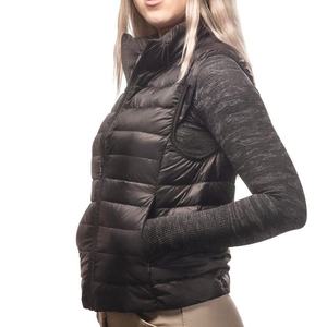 Women's Black Quilted Puffer Vest Polyester/Nylon Lightweight Sleeveless Zip Front <b>Warm</b> Winter Outerwear Custom 2026 - Product Image 6