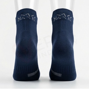 Chaussettes de sport pour hommes à 5 doigts, en coton et élasthanne tricoté, respirantes, couleur unie, style été - Product Image 3