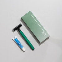 Ensemble d'articles de toilette jetables de luxe pour hôtel, kit de voyage, logo personnalisé, protection de l'environnement, fournitures de salle de bain pour hôtel