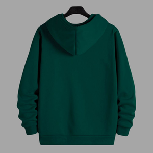 Vente en gros de sweat-shirts unisexes décontractés à capuche, couleur unie, 100% coton, impression numérique automne, service OEM - Product Image 5