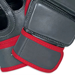 Guantes de MMA Rahsal Industries RI-MMG-01, Medios Dedos, de Cuero, Unisex, con Cierre, Rojo y Negro, para Entrenamiento de Artes Marciales y Kick Boxing - Product Image 6