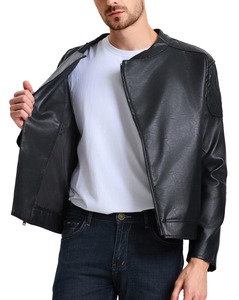 Veste en cuir pour homme durable avec une finition de qualité supérieure et un port confortable - Product Image 3