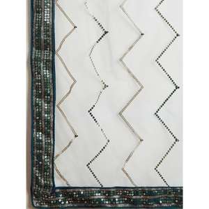 Awesome Blue <b>Sequins</b> <b>Art</b> Silk Wedding Wear Lehenga Choli With Dupatta - Product Image 1