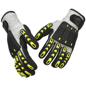 TPR Impact Gloves Durable Industrial Safety Gloves TPR Back Hand Protection and Palm <b>Grip</b> OEM Wholesale Supply - Product Image 6